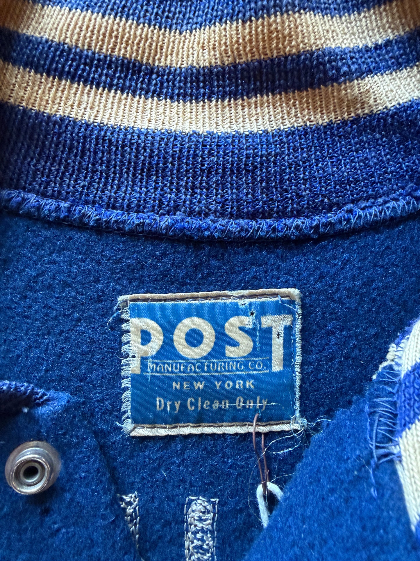 Vintage 1950s–60s Merchants & Farmers Chainstitched Wool Jacket