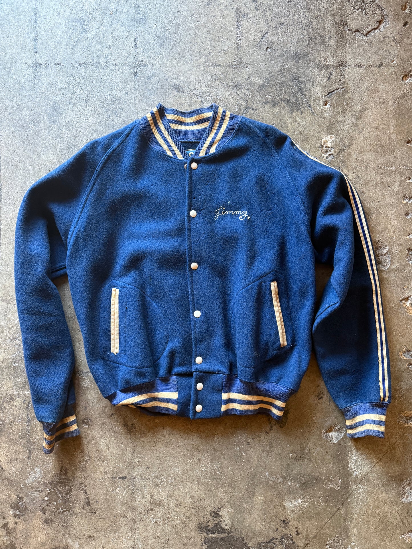 Vintage 1950s–60s Merchants & Farmers Chainstitched Wool Jacket