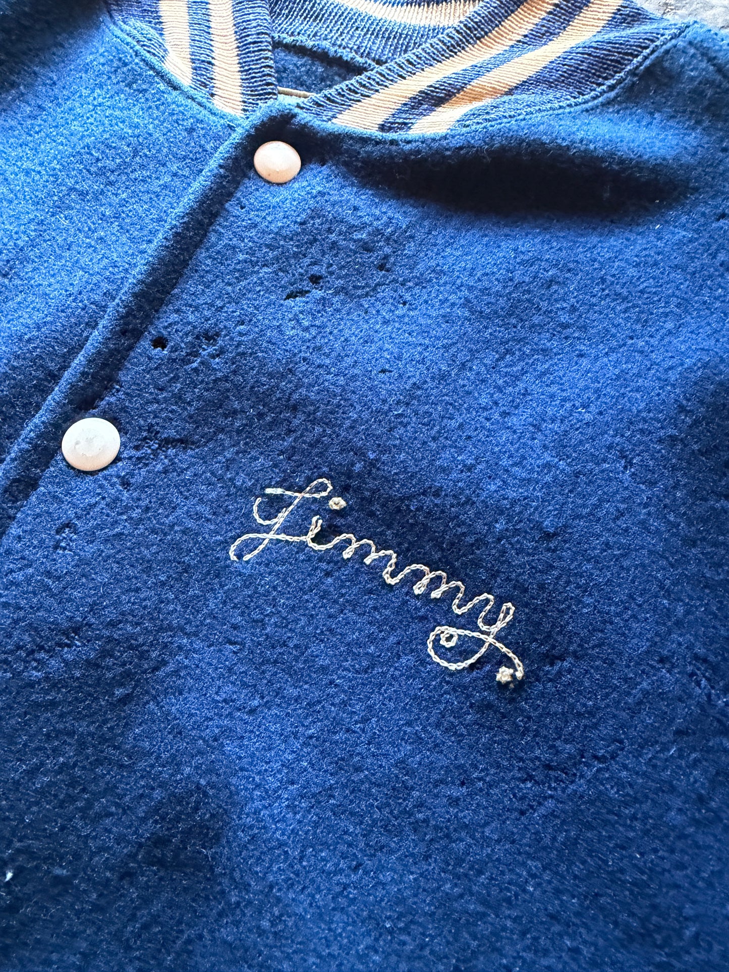 Vintage 1950s–60s Merchants & Farmers Chainstitched Wool Jacket