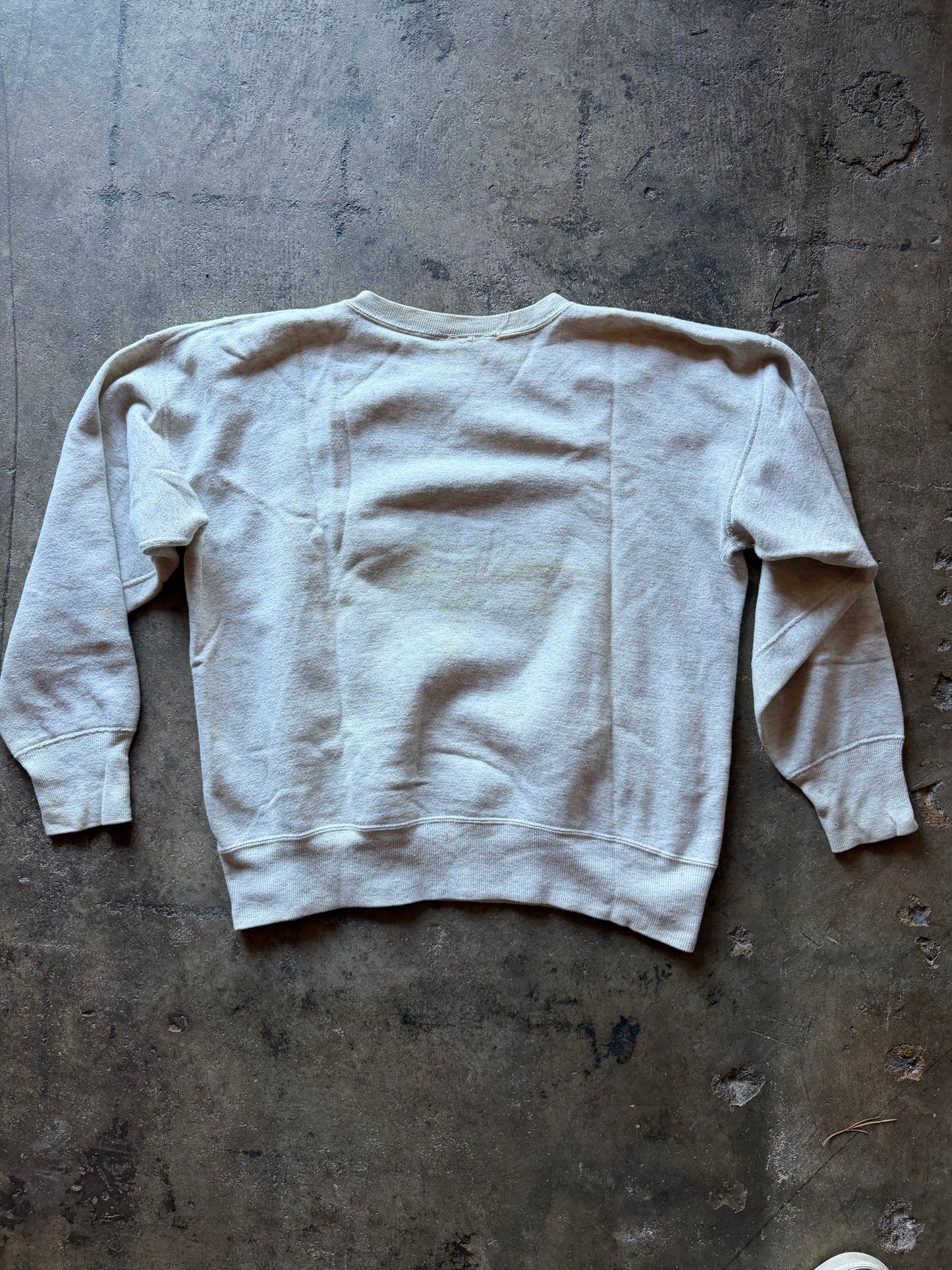 Vintage 1950s Loopwheel Sweatshirt — Oatmeal/Heather