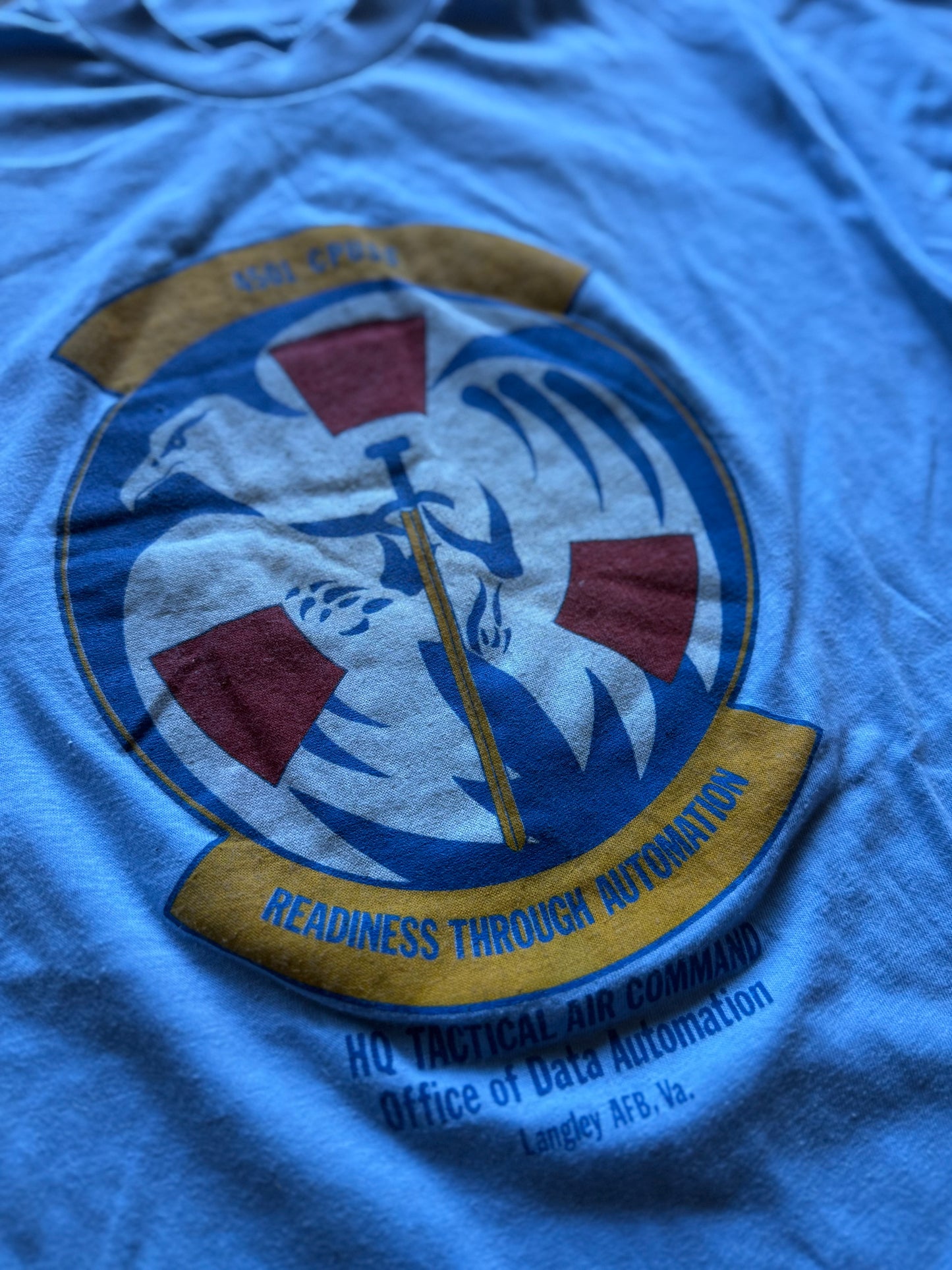 Vintage 1970s U.S. Air Force Langley AFB Command Tee