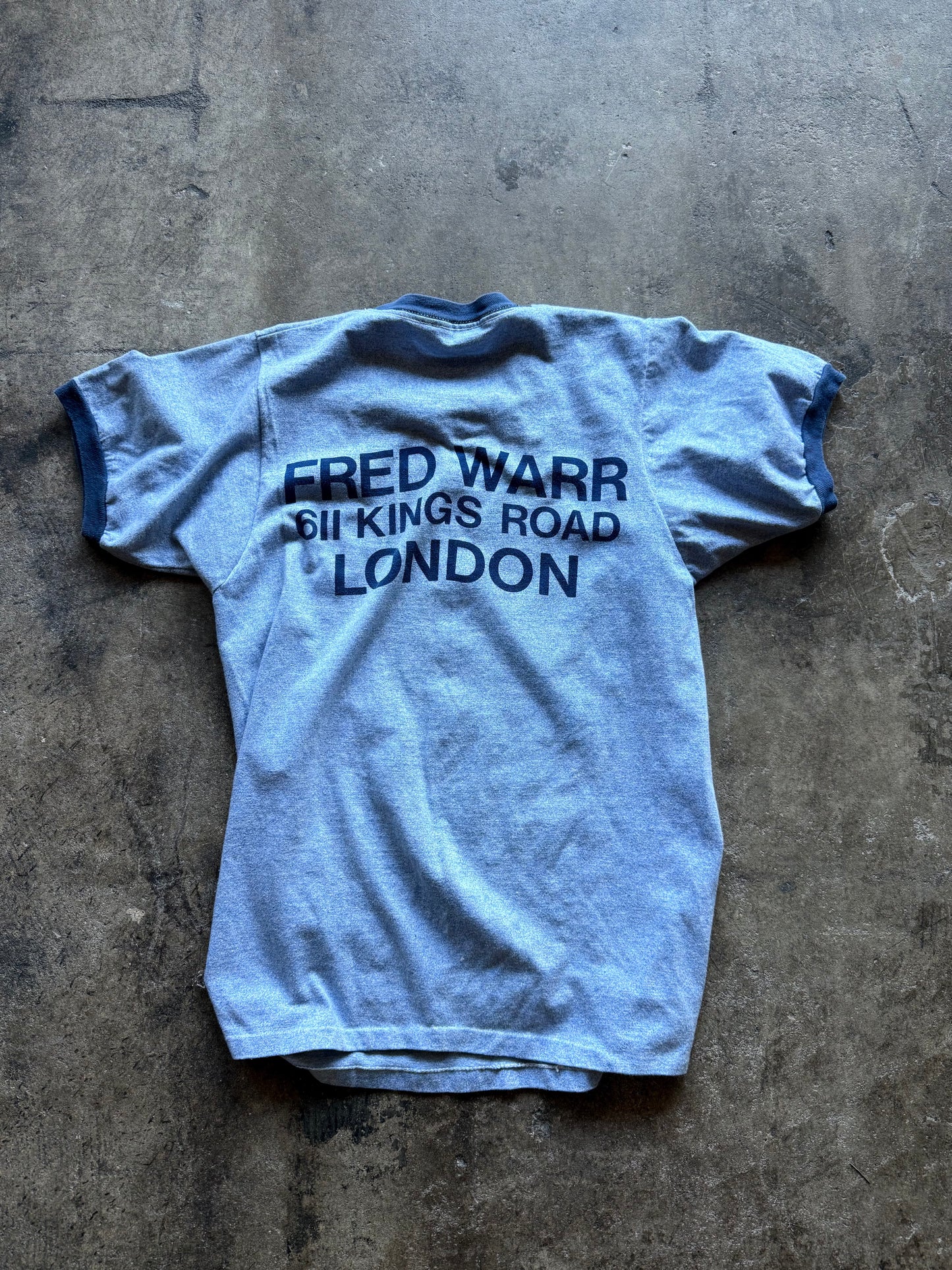 Vintage 1970s Fred Warr London Harley-Davidson Ringer T-Shirt