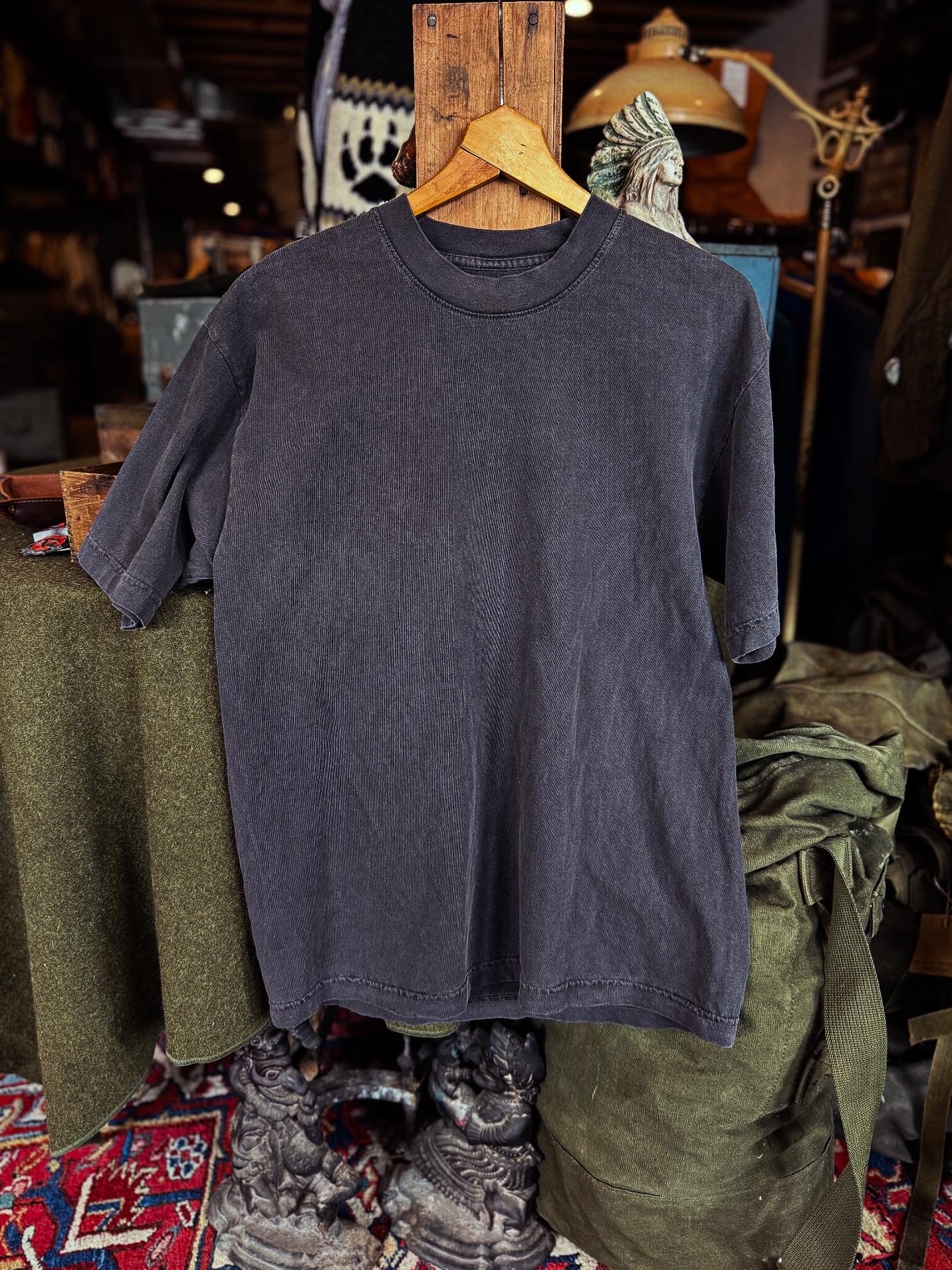 UOCO Faded Black Blank Cotton Tee