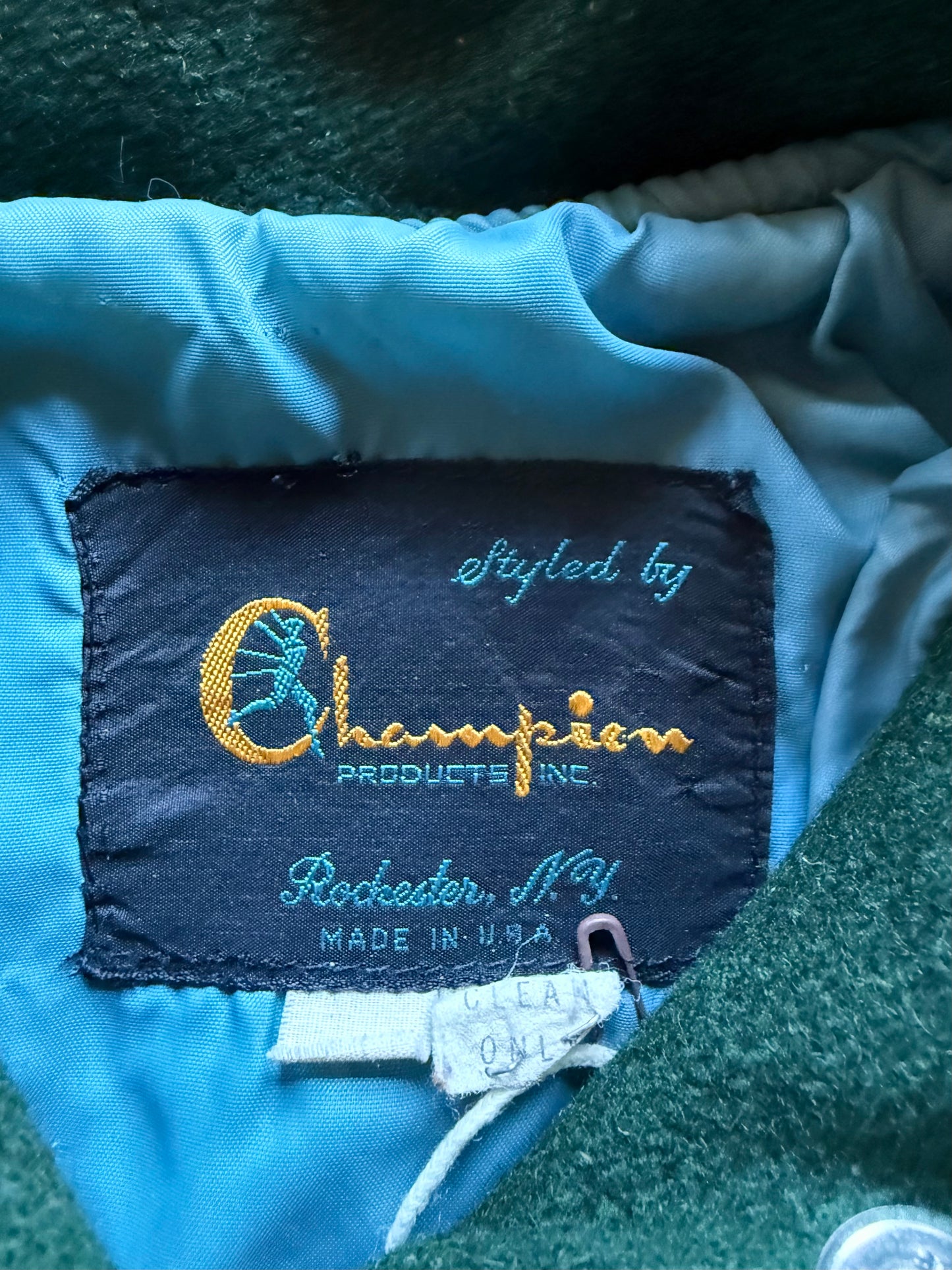 Vintage early 1960s Champion Wool Hooded Jacket