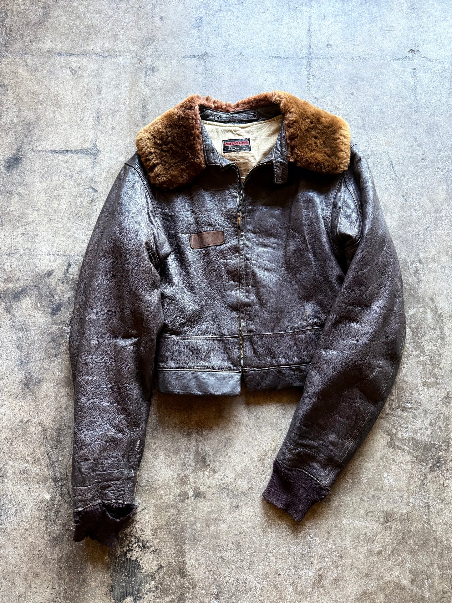 Vintage WWII Colvinex Heated Flight Jacket (Converted)