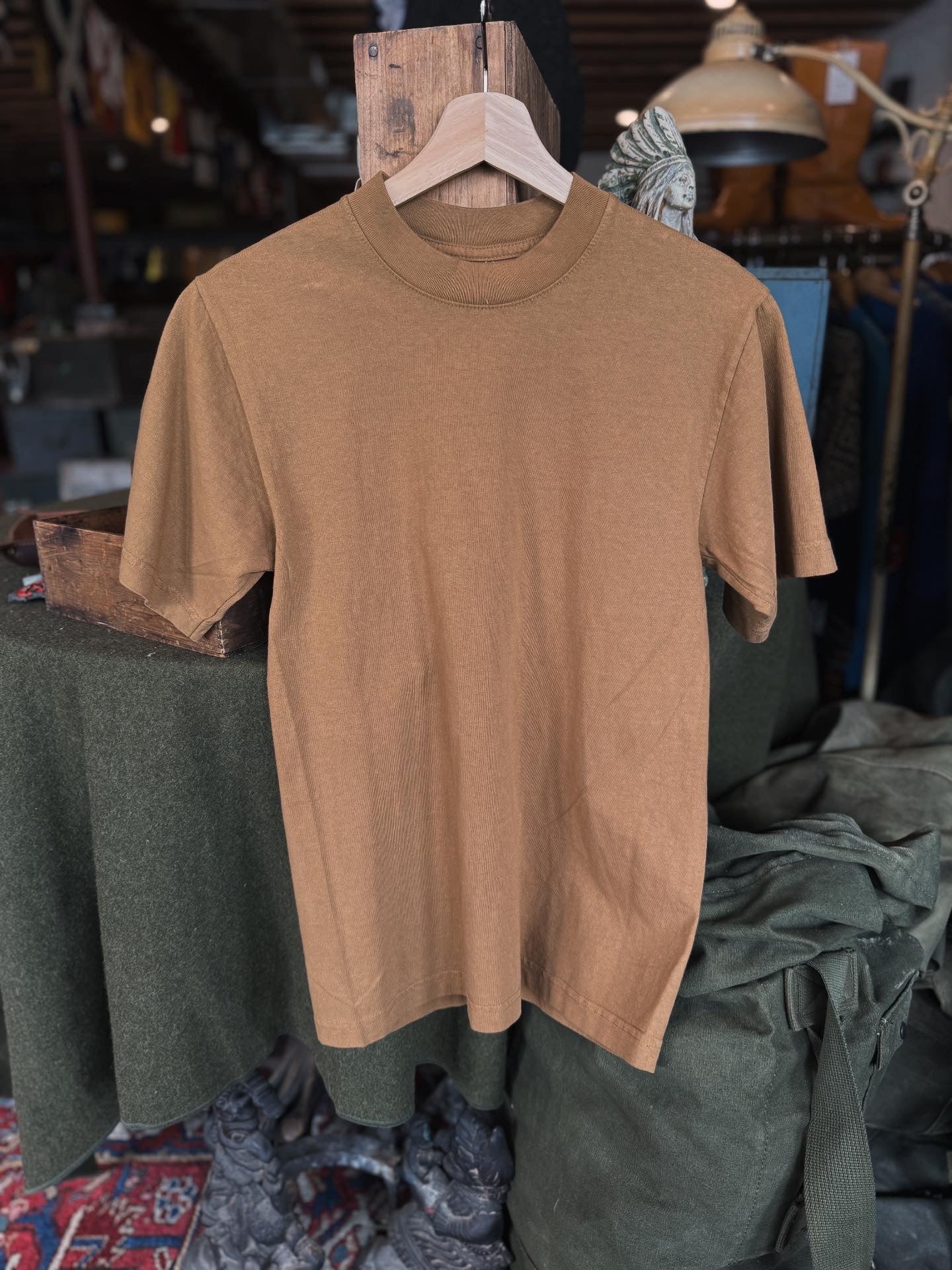 UOCO Coyote Brown Blank Cotton Tee