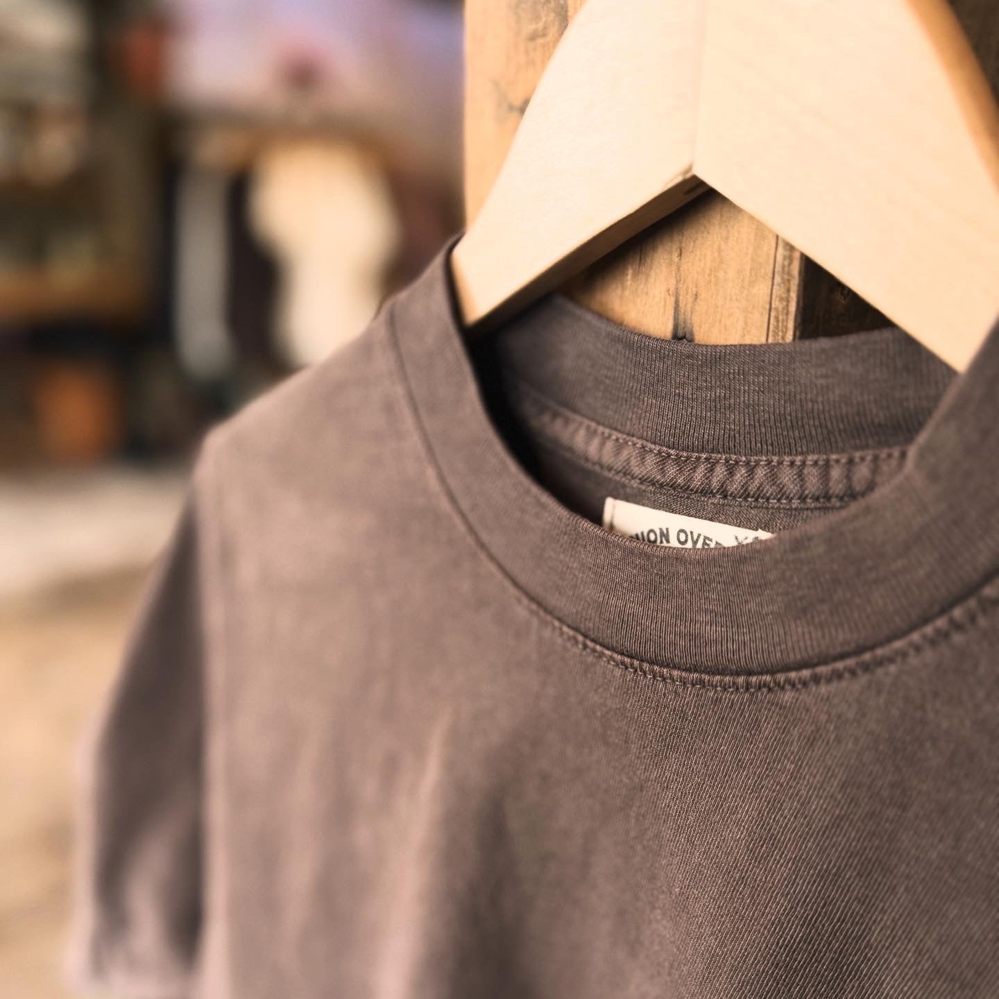 UOCO Faded Brown Blank Cotton Tee