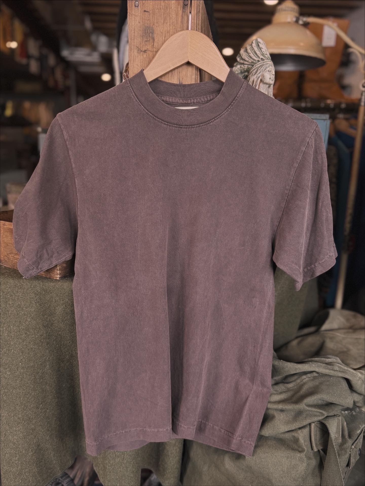 UOCO Faded Brown Blank Cotton Tee