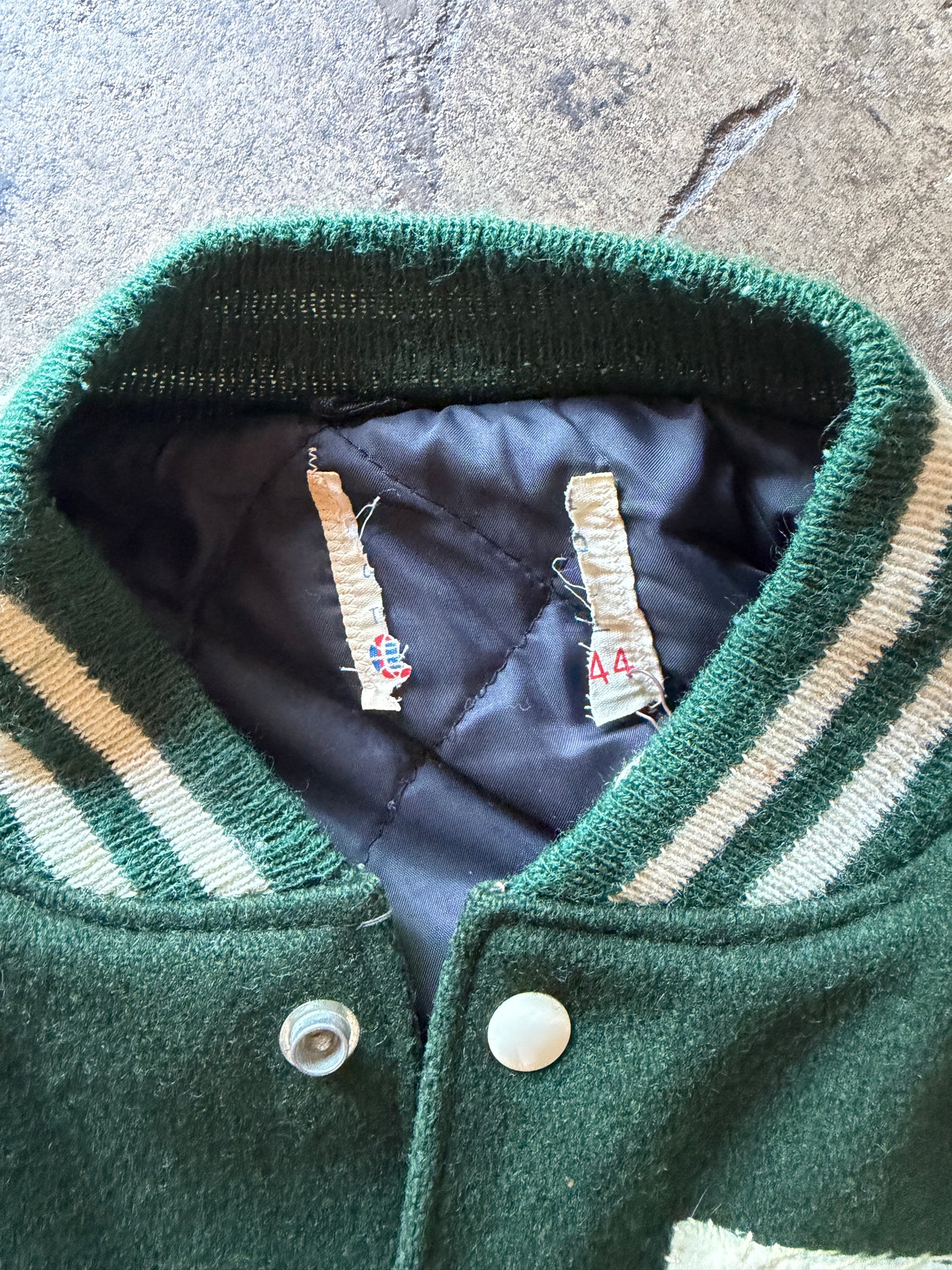 Vintage 1983 High School Letterman Jacket – “Lakers” – Wool & Leather – Medal-Loaded Varsity