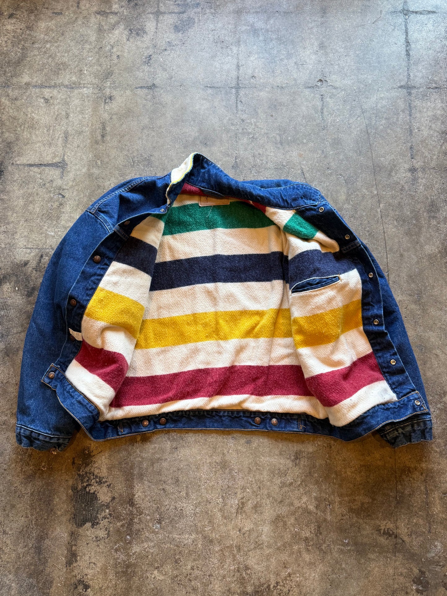 Vintage Levi’s Hudson Bay Lined/ Reversible Denim Jacket