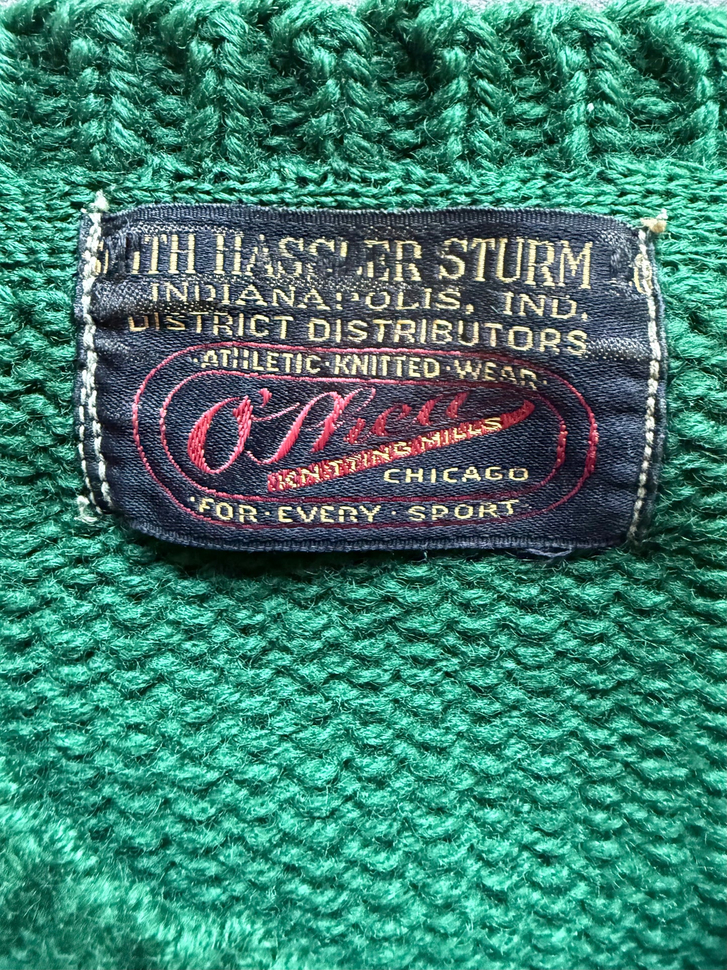 Vintage late 1930s Collegiate Wool Sweater